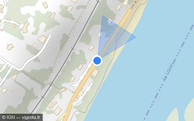 Vue plan de l'emplacement du radar fixe à Chailles