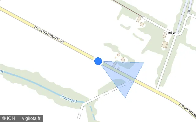 Vue plan de l'emplacement du radar fixe à Hagetaubin