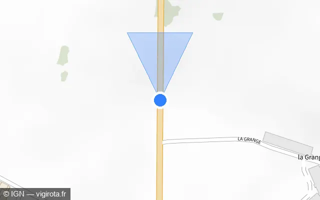Vue plan de l'emplacement du radar fixe à Balazé