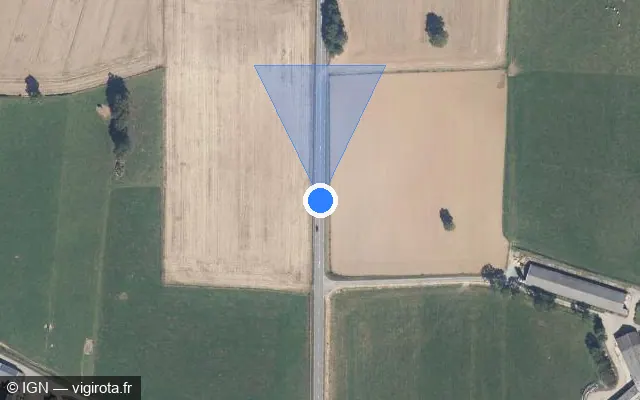 Vue satellite de l'emplacement du radar fixe à Balazé
