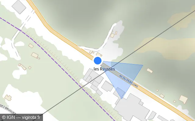 Vue plan de l'emplacement du radar fixe à Saint-Vincent-le-Paluel