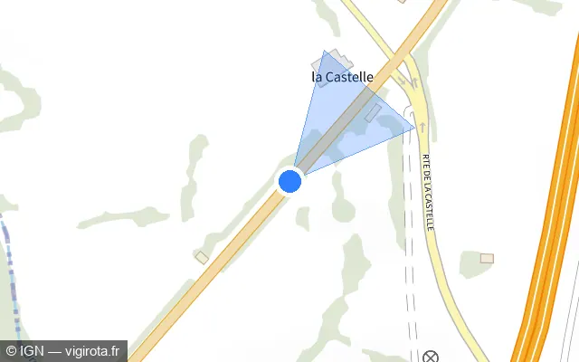 Vue plan de l'emplacement du radar fixe à Ménil-Froger